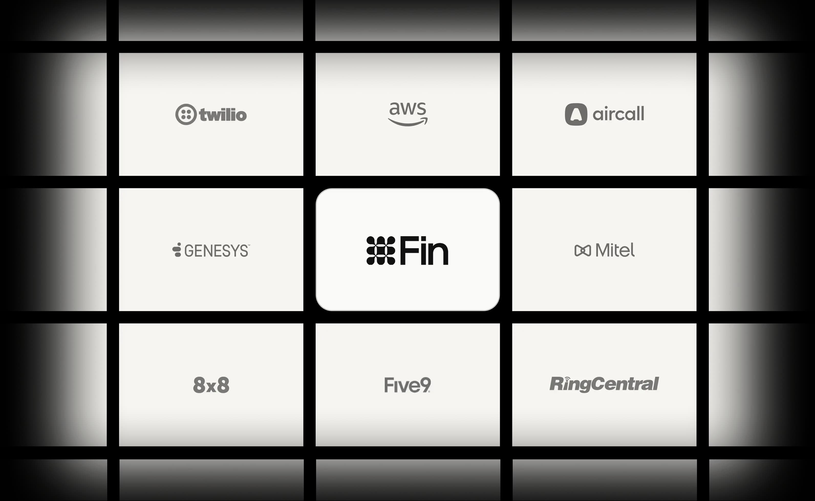 Fin Voice telephony integration diagram