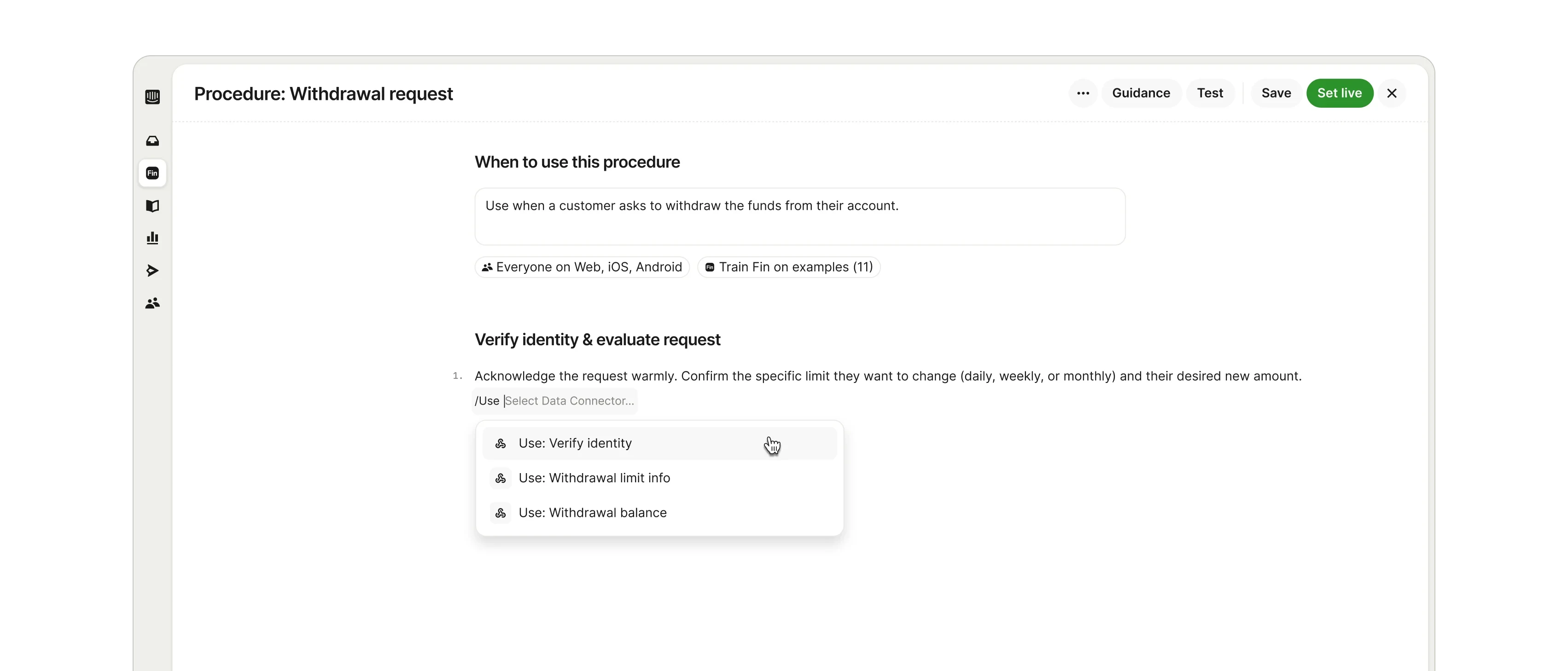 Fin handling complex queries with Procedures